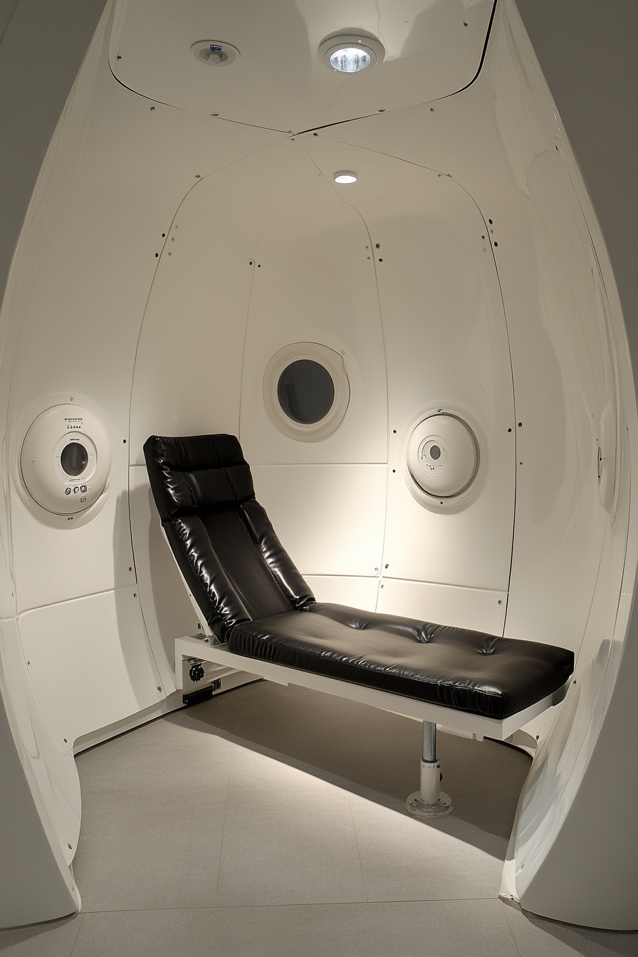 Performance Space. Oxygen-monitoring room with altitude chamber.