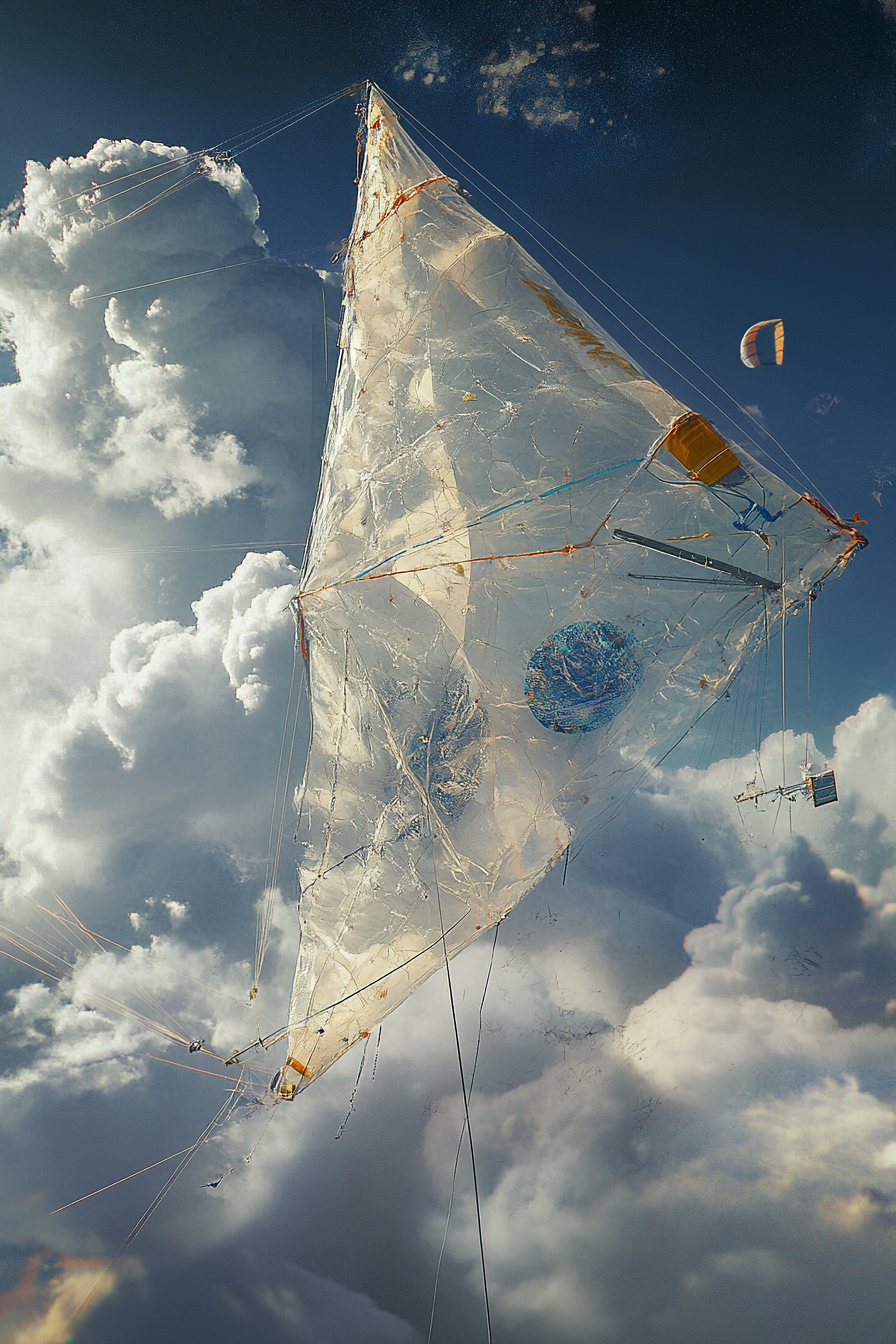 Adventure Launch space. Kite requiring intricately-detailed repair near weather station.