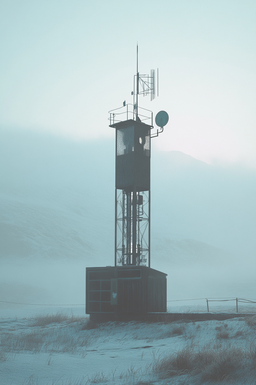Adventure Launch Space. Weather station with analog anemometers.