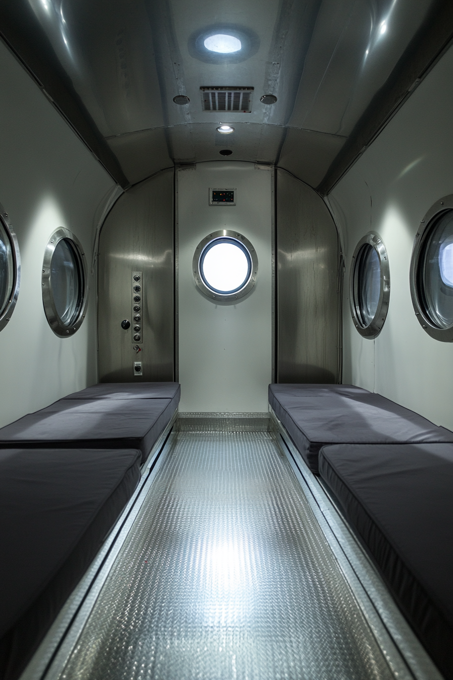 Performance space. Altitude chamber with furnished recovery zone.