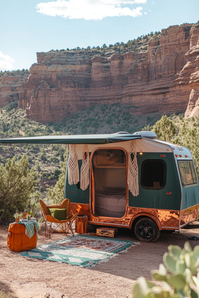 32 Desert-Boho Camper Decor Ideas: Southwest Spirit for Nomad Life