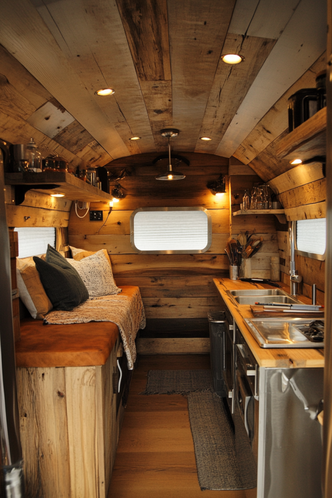 30 Rustic-Industrial Bus Conversions: Vintage Charm Goes Mobile