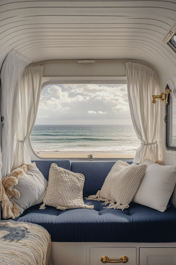 42 Coastal-Modern Travel Trailer Makeovers: Beach House on Wheels