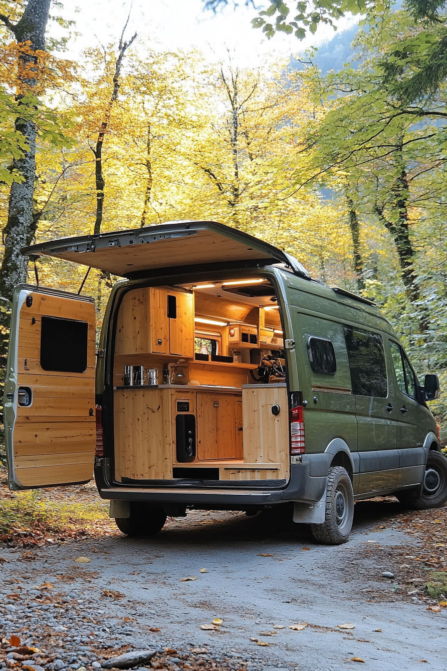 4x4 Sprinter. Solar wiring fittings, freshwater filtration, among remote, sylvan astoundings.